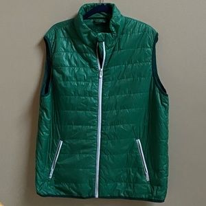 LIVERGY CASAUL LIGHTWEIGHT PUFFER VEST/ GREEN/ XL/ EUR 56 /EUC